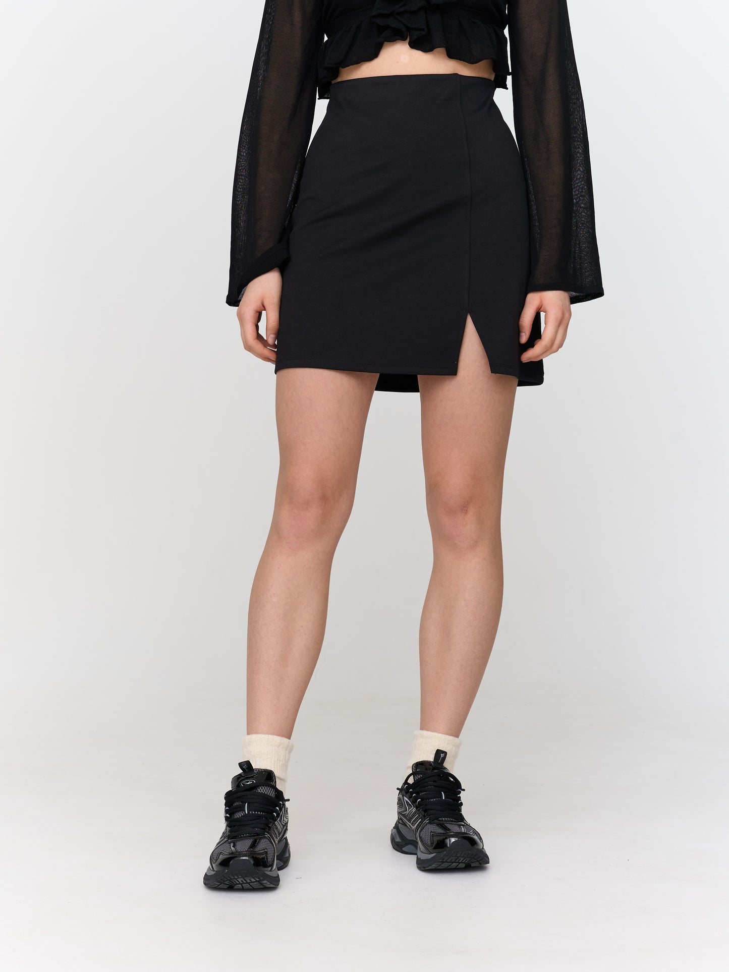 24Colours Black Skirt 70820A