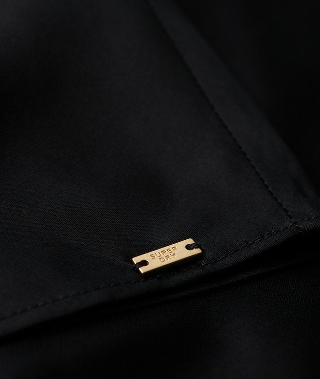 Satin Racer Midi Dress