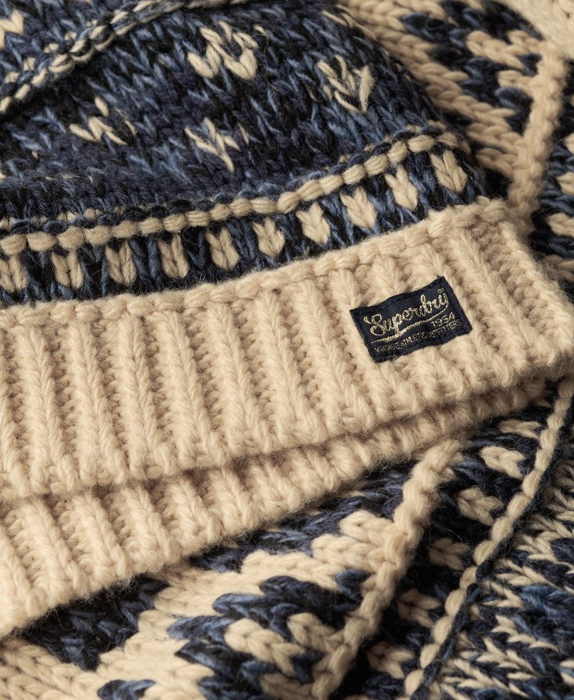 Ski Lodge Zip Neck Jumper