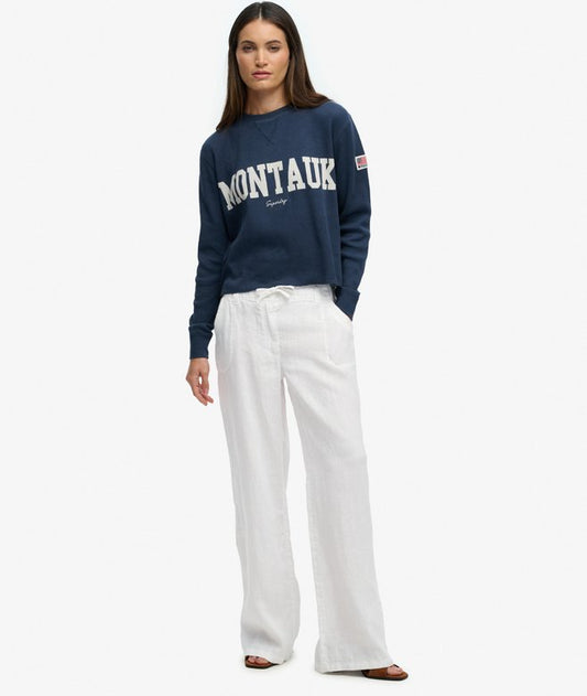 Linen Low Rise Pants