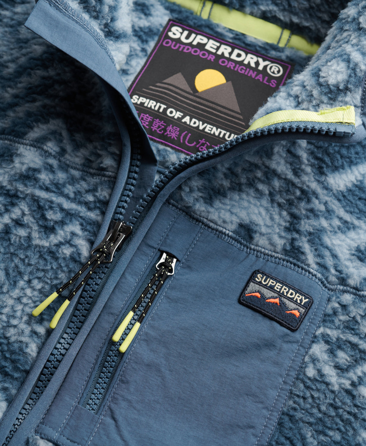 Outdoor Printed Zip Fleece