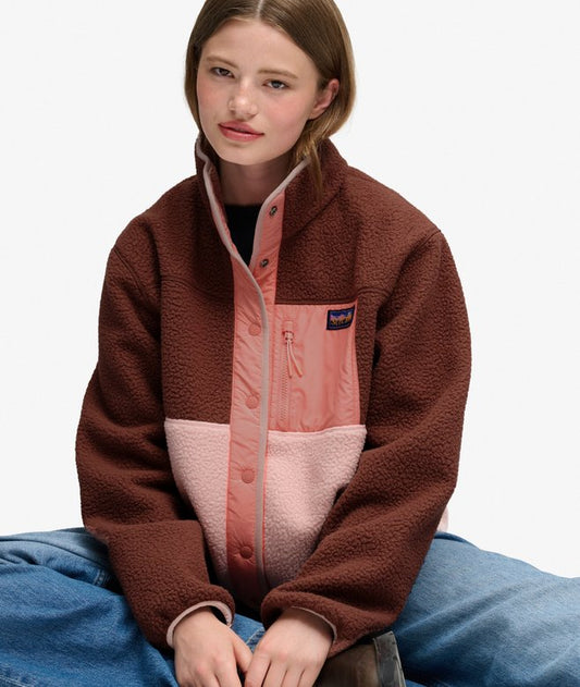 Colour Block Fleece Jacket