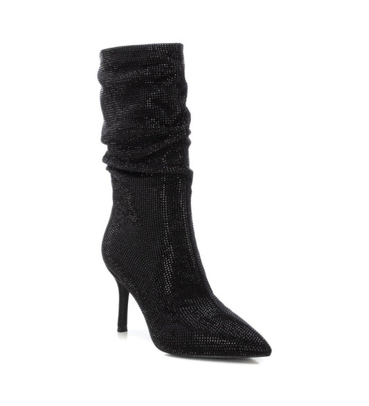 X.t.i 143023 black embellished boot