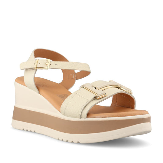 Oh my sandals 5981 beige wedge
