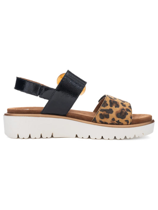 Ara 12-33505 bilbao black/leopard sandal