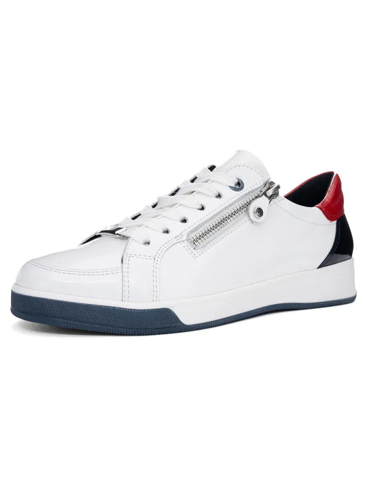 Ara 12-34432 WHITE/BLUE trainer