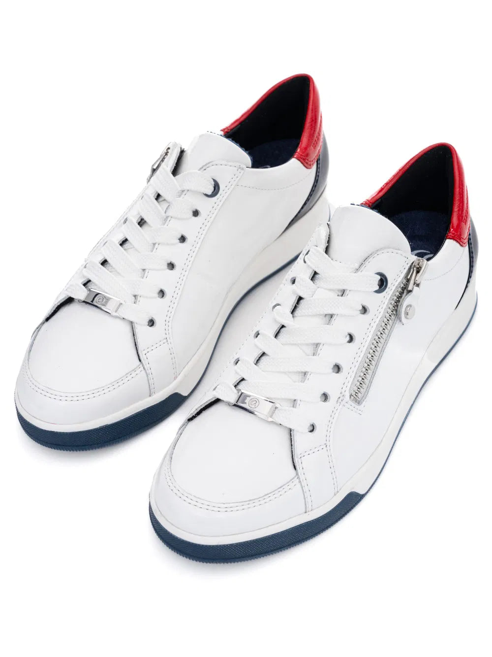 Ara 12-34432 WHITE/BLUE trainer