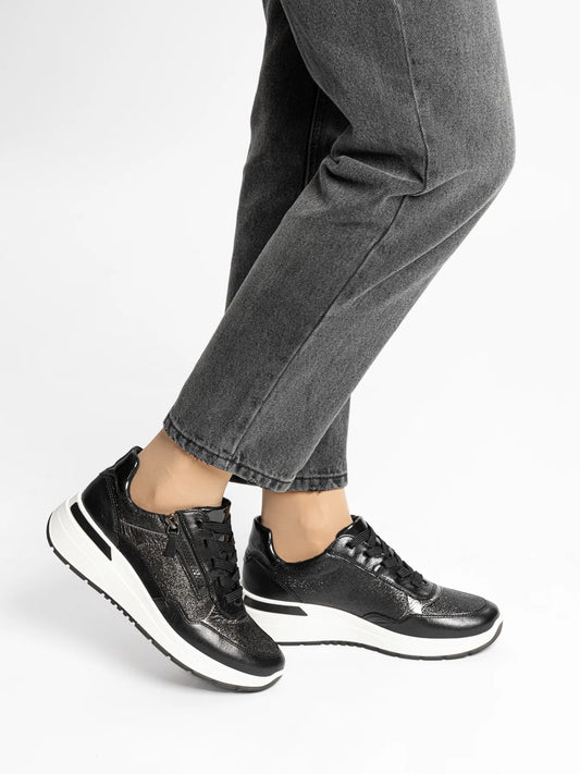 Ara Garda Black Trainer 12-57702-21