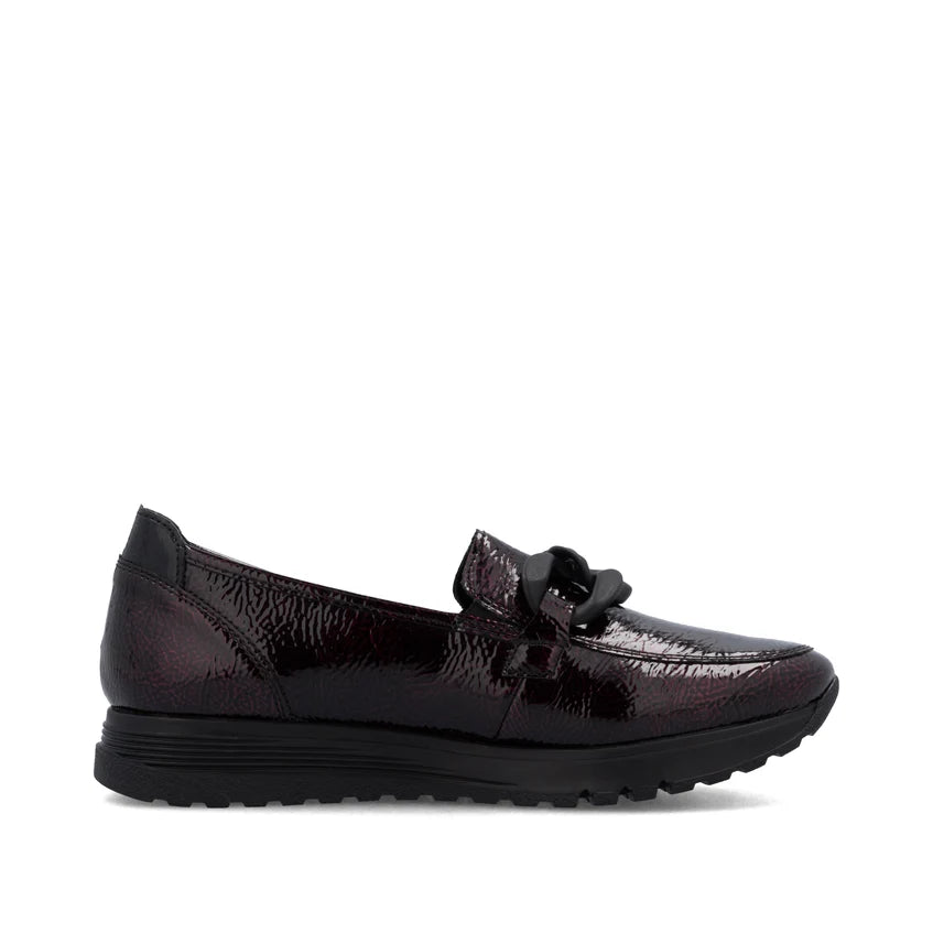 Rieker Red Patent Loafer 49051-35