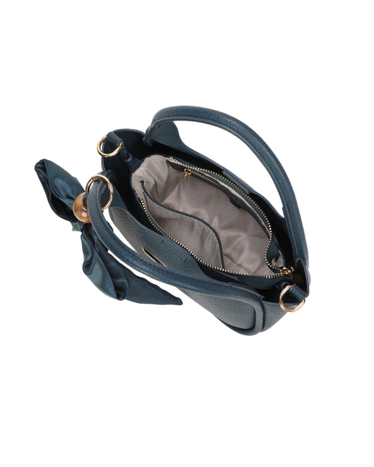 Amber Curved Crossbody Bag - Navy