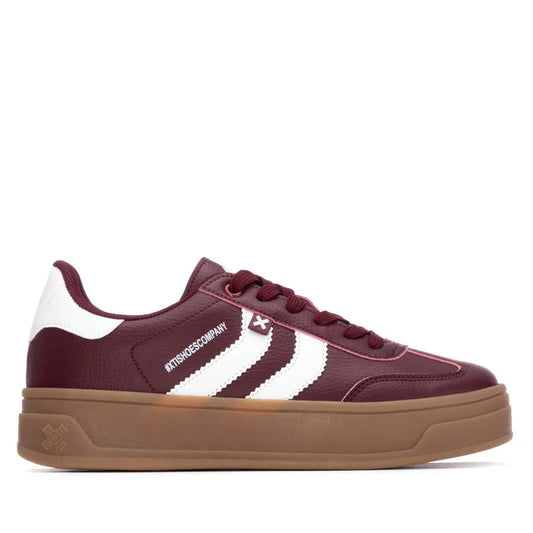 X.t.i burgundy trainer 144585