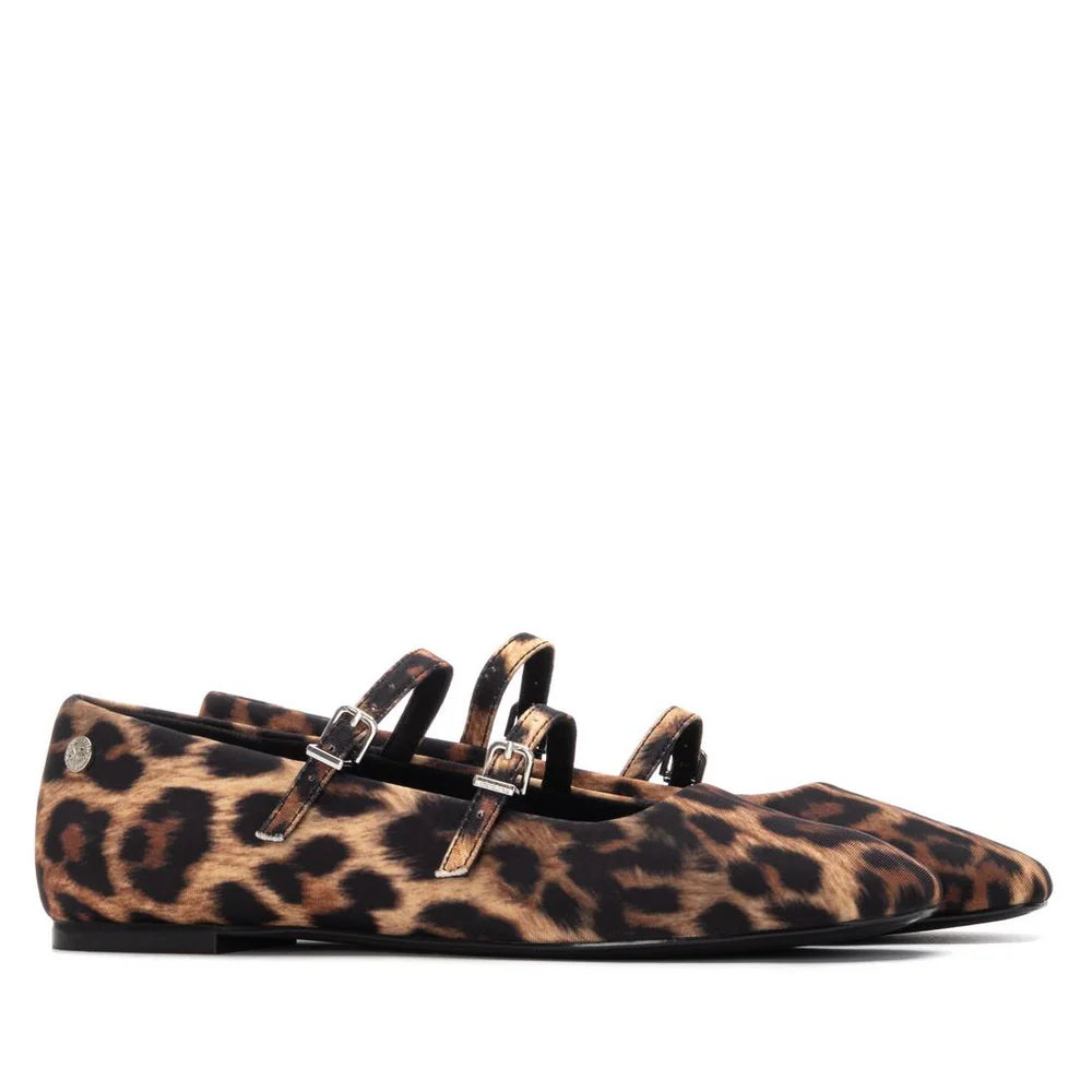 Xti Leopard Ballerina Flats 144701