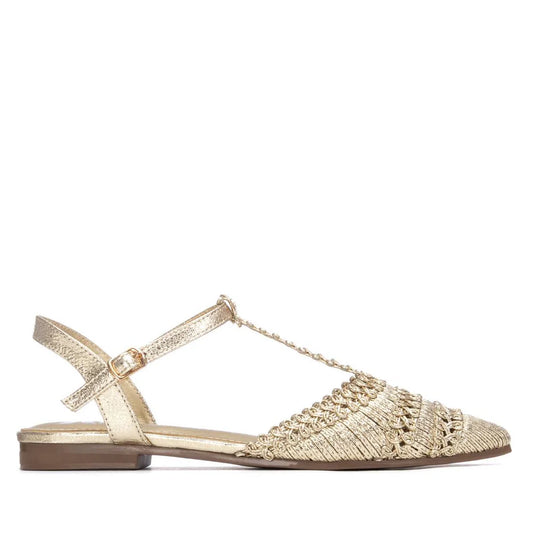 X.t.i 145136 gold flats