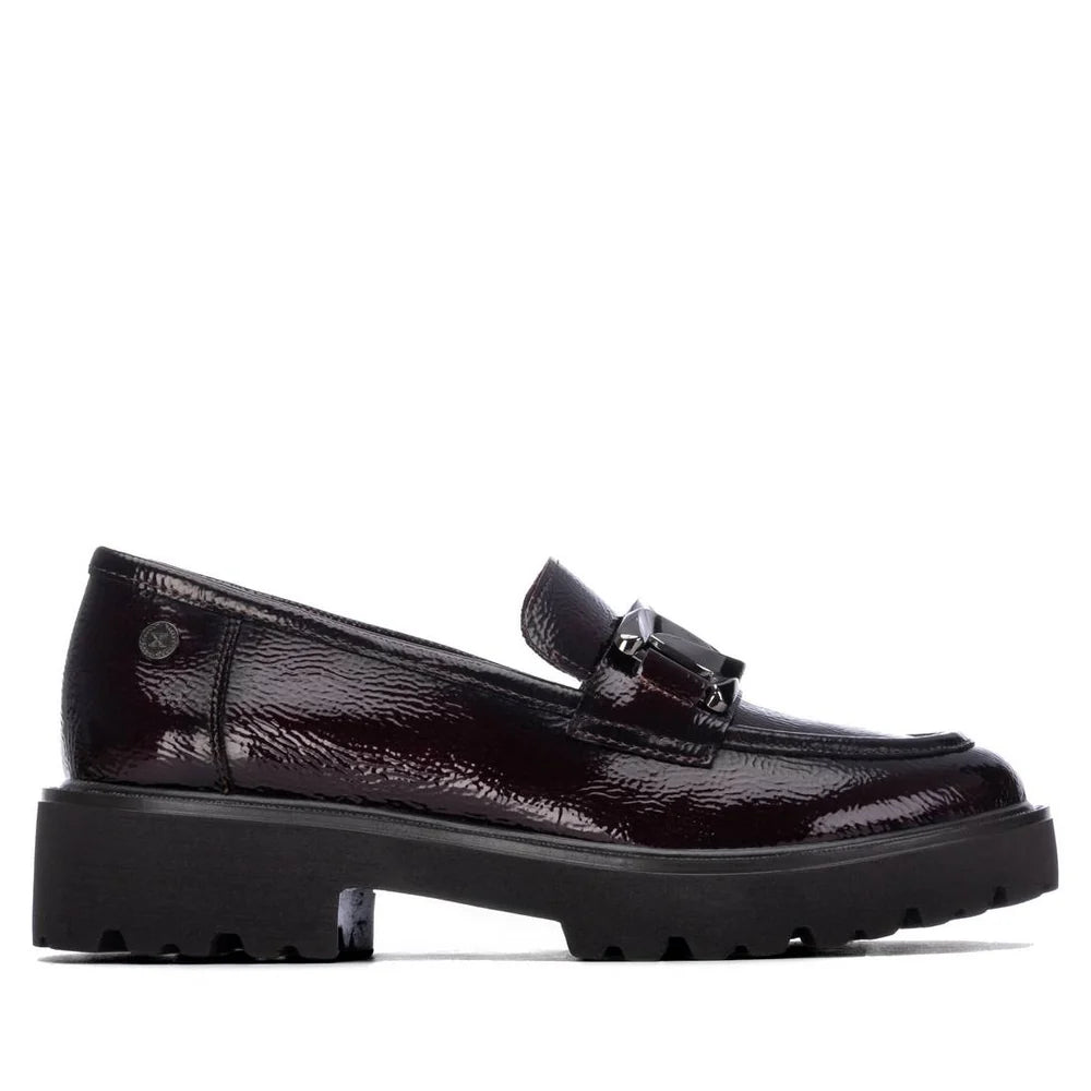Xti Burgundy Patent Loafer 146258
