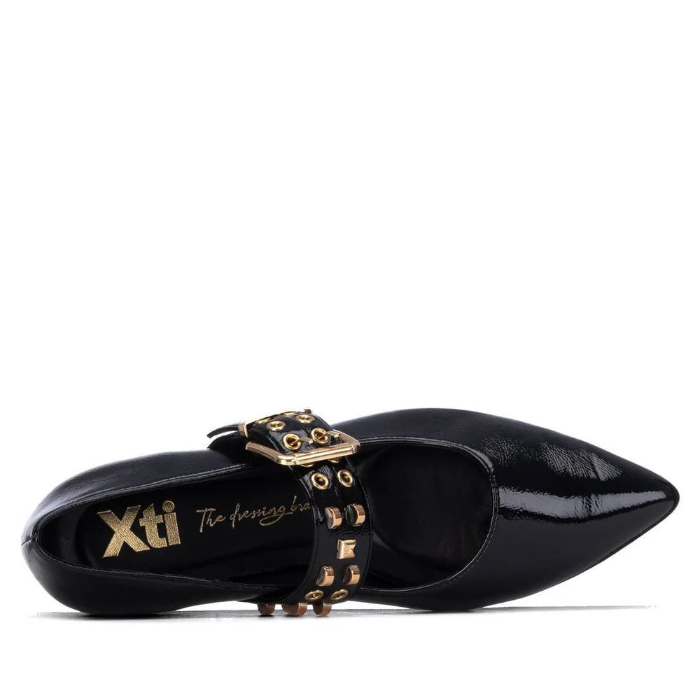 Xti Black Patent Shoe 146418