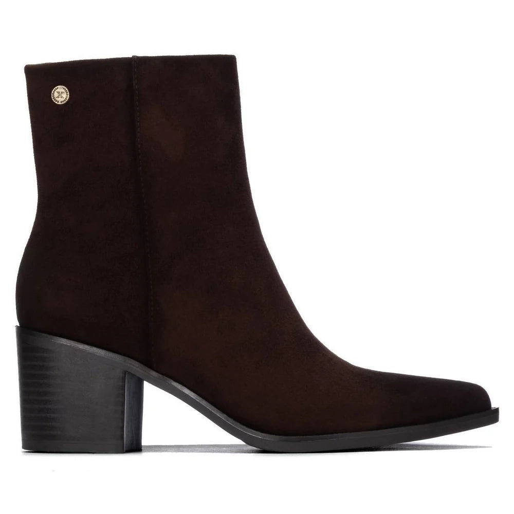 Xti Marron Suede Heel Boots 146509