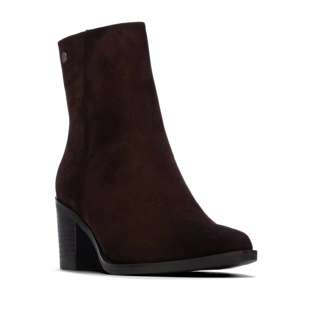 Xti Marron Suede Heel Boots 146509