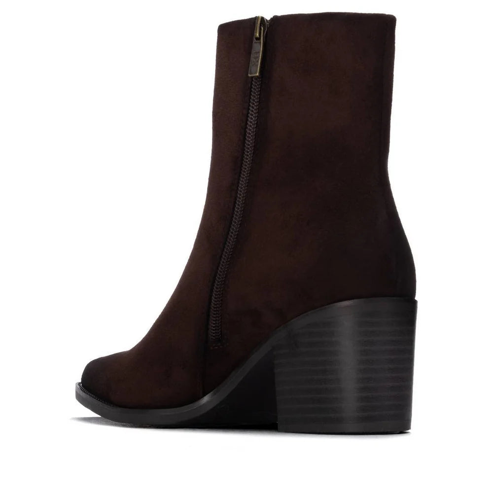 Xti Marron Suede Heel Boots 146509
