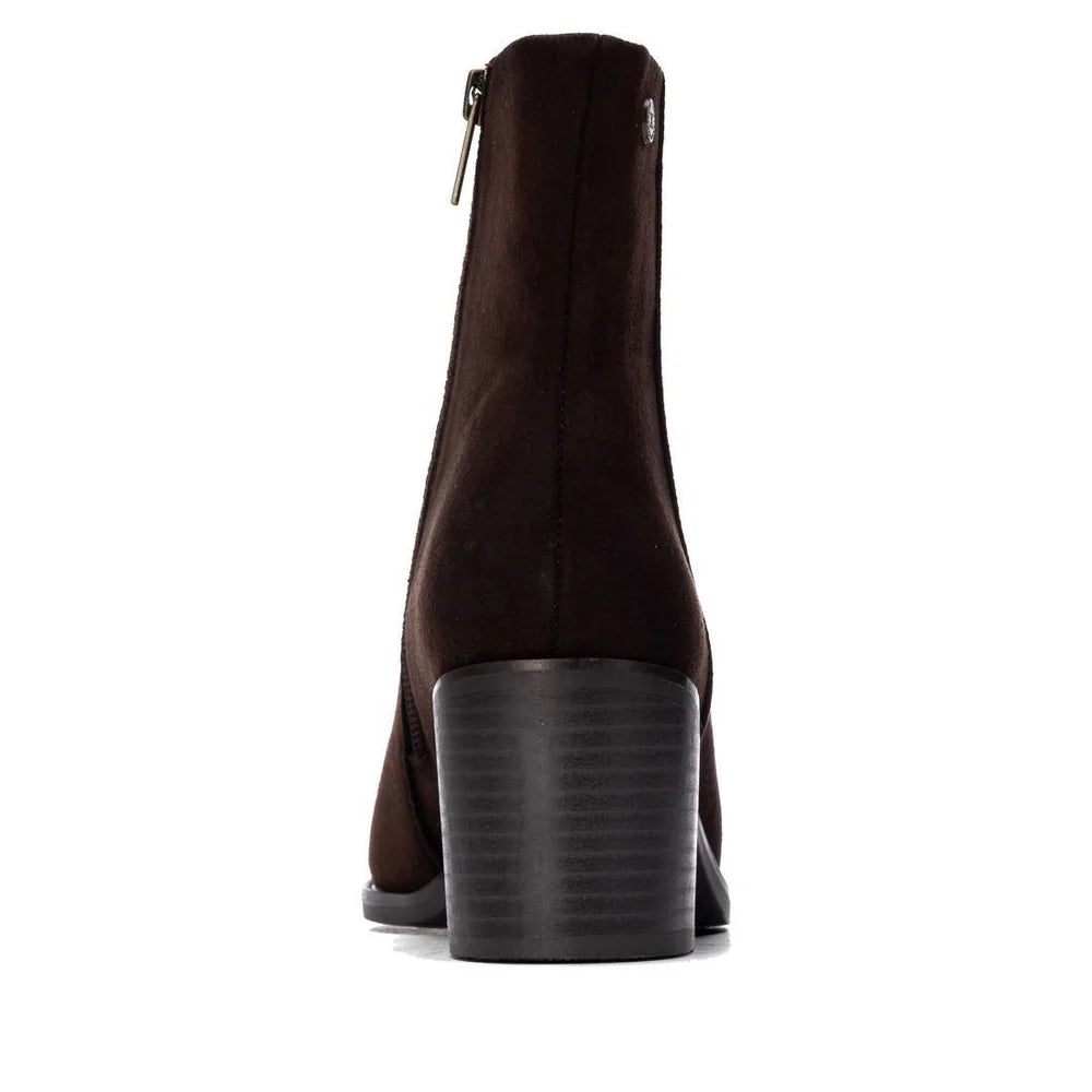 Xti Marron Suede Heel Boots 146509