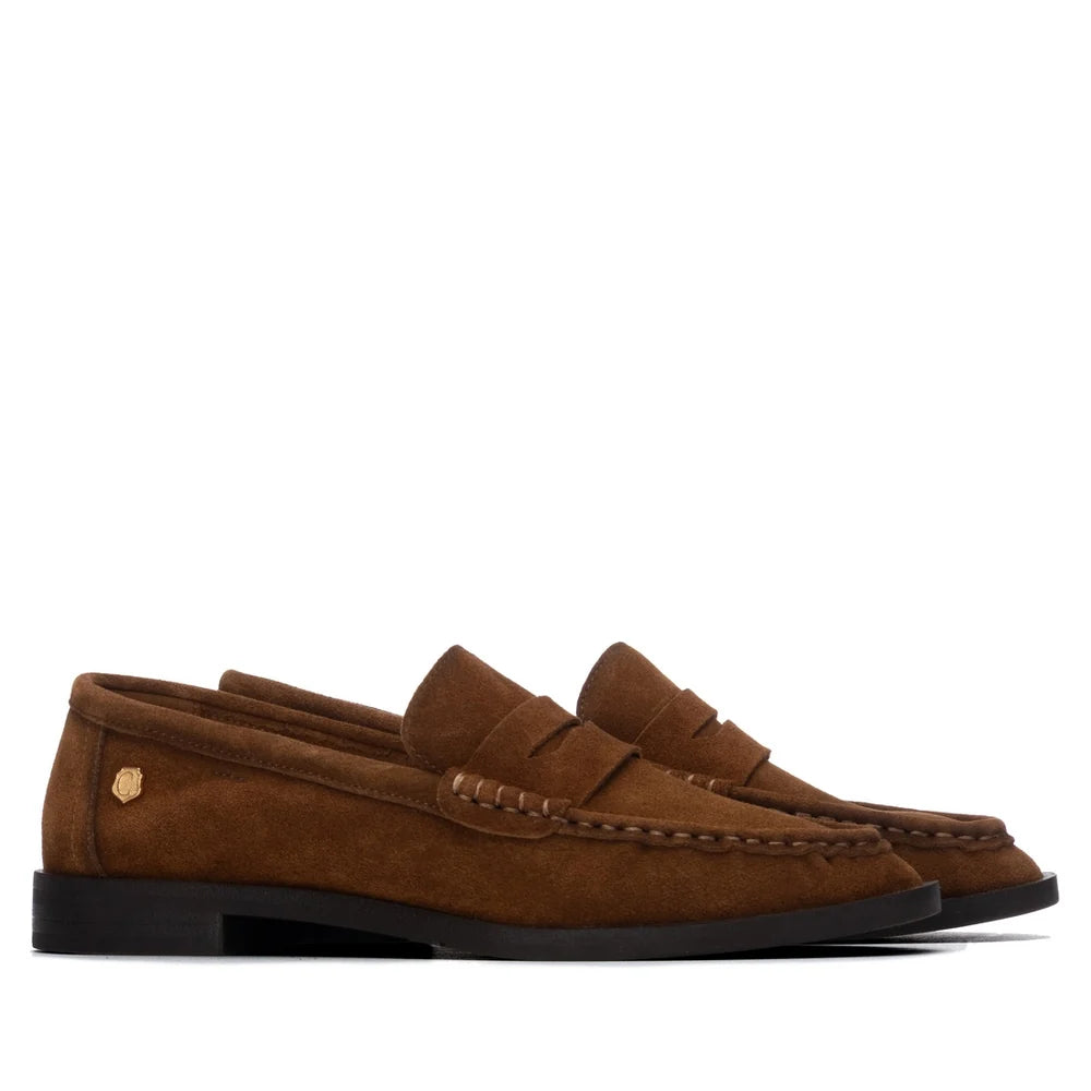 Carmela Camel Suede Loafer 164389