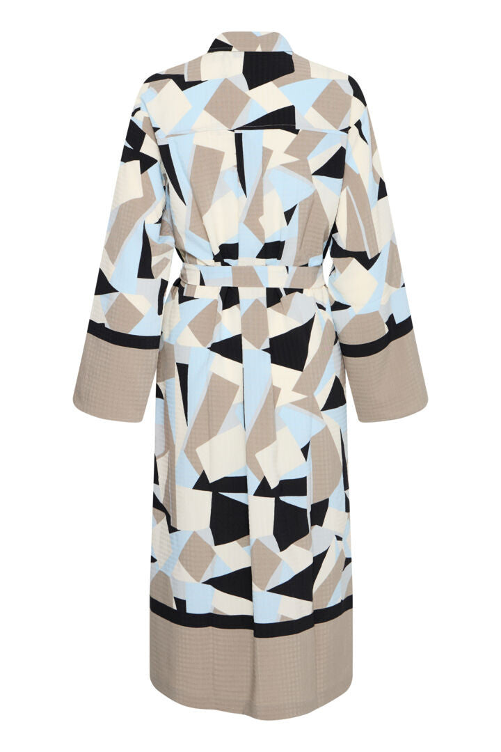 Byfavia Shirt Dress (humus blocks)