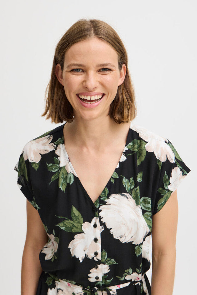 Bymmjoella Jumpsuit black roses