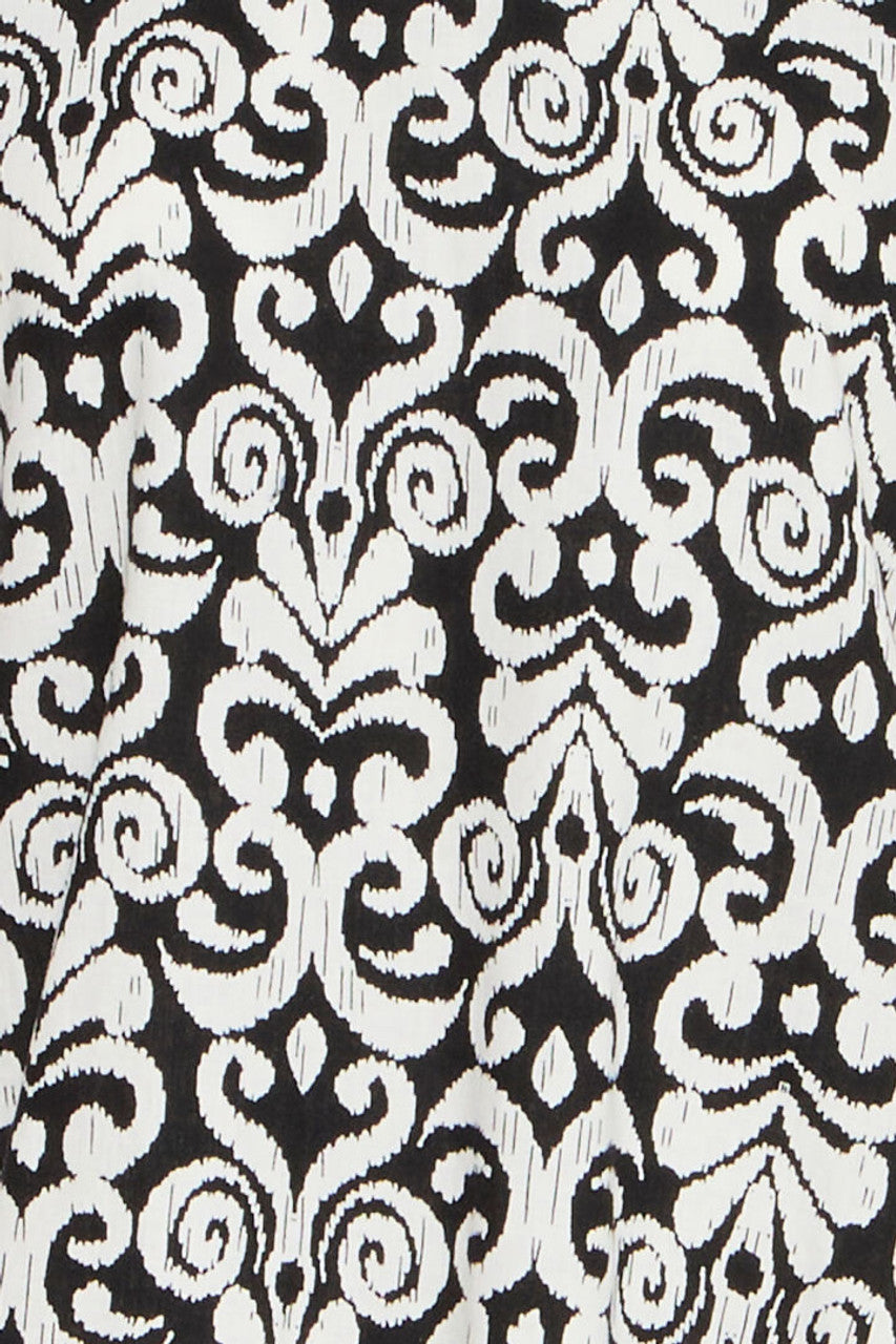 Byfalakka Oneck Blouse ethnic black mix