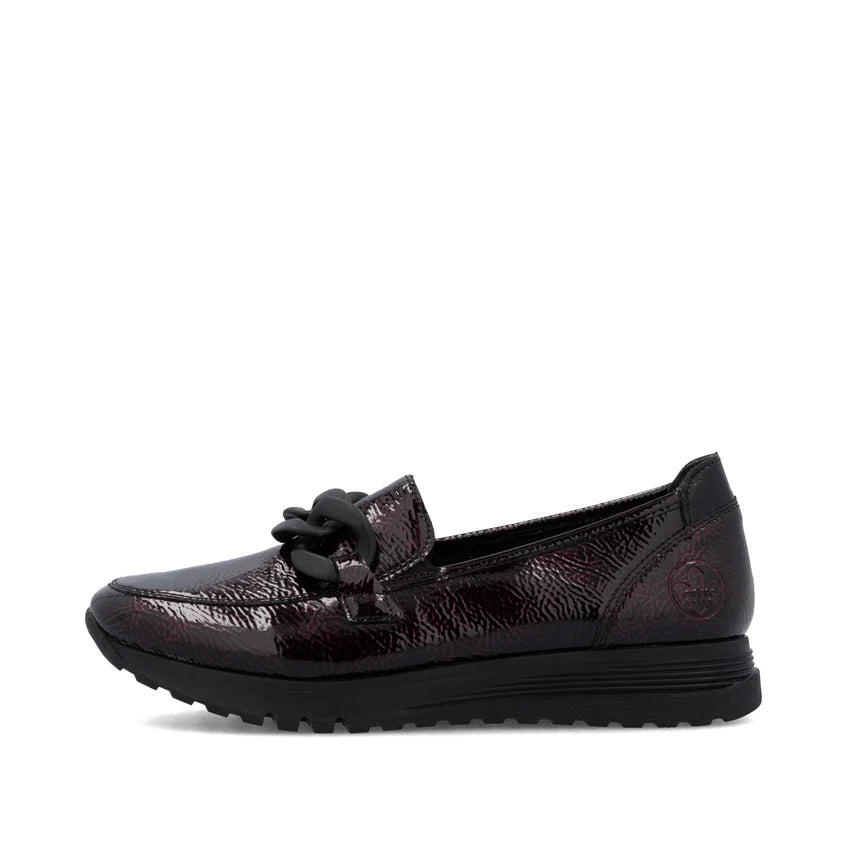 Rieker Red Patent Loafer 49051-35