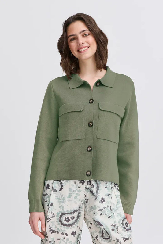 Frita Cardigan (Agave Green)
