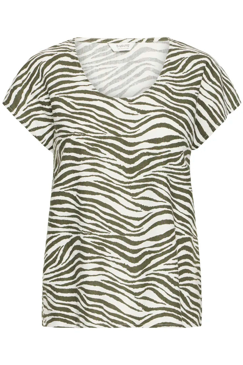 Byfalakka Oneck Blouse animal mix