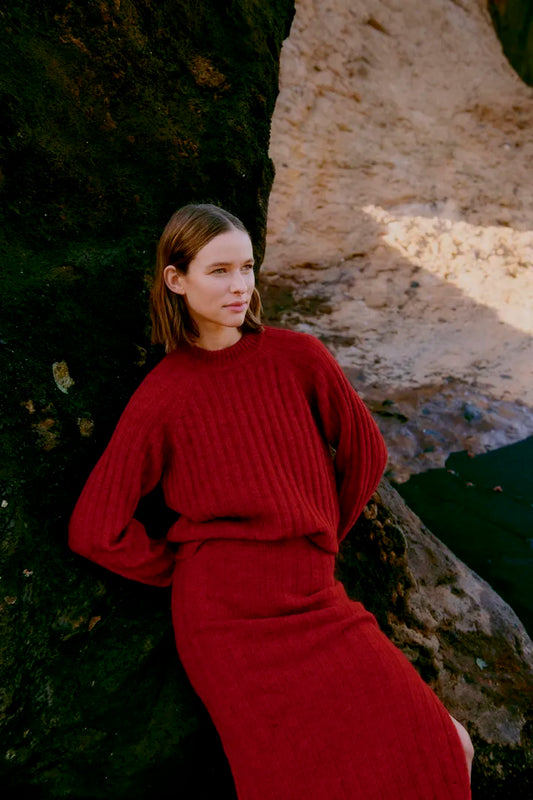 Bymarianne Rib Jumper Barbados Cherry