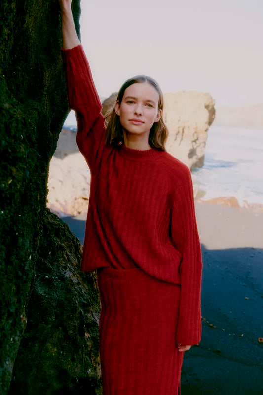 Bymarianne Rib Jumper Barbados Cherry