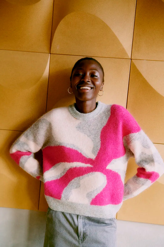 Byomea Abstract Jumper (Phlox Pink)