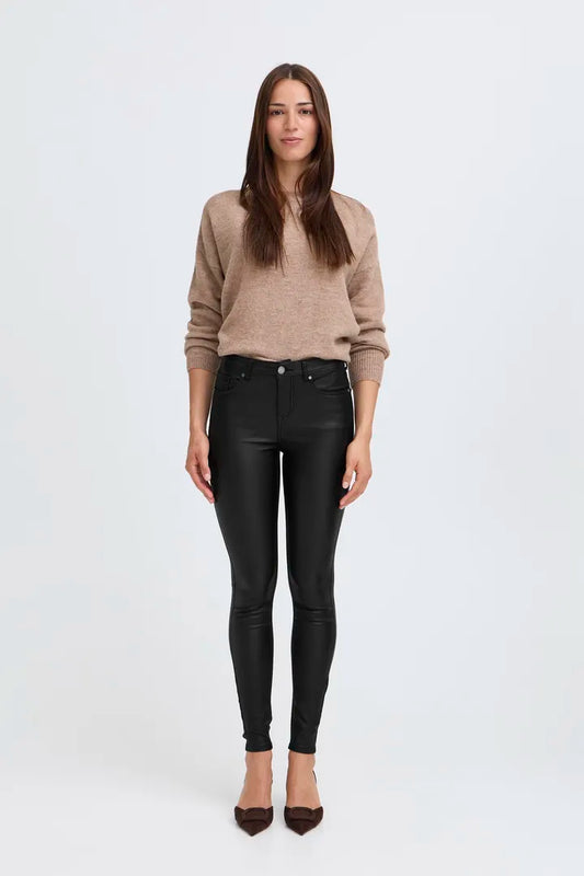 Bykiko Slim Leather Pants
