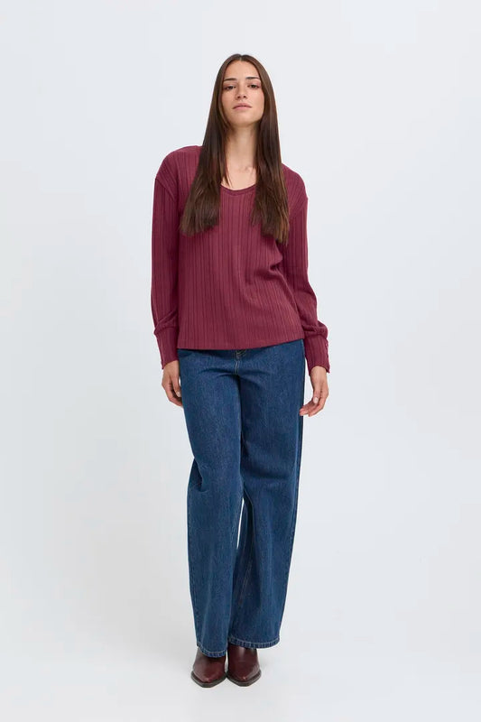 Bysmirna Vneck Top Port Royale