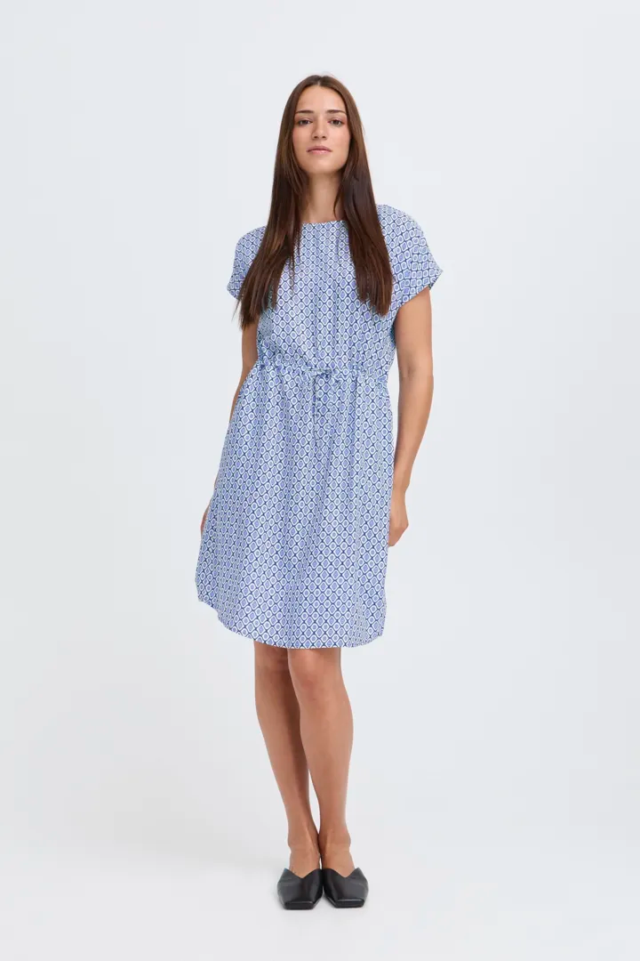 Bymmjoella O Neck Dress - Blue