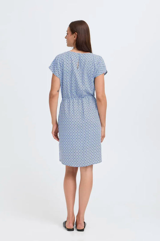 Bymmjoella O Neck Dress - Blue