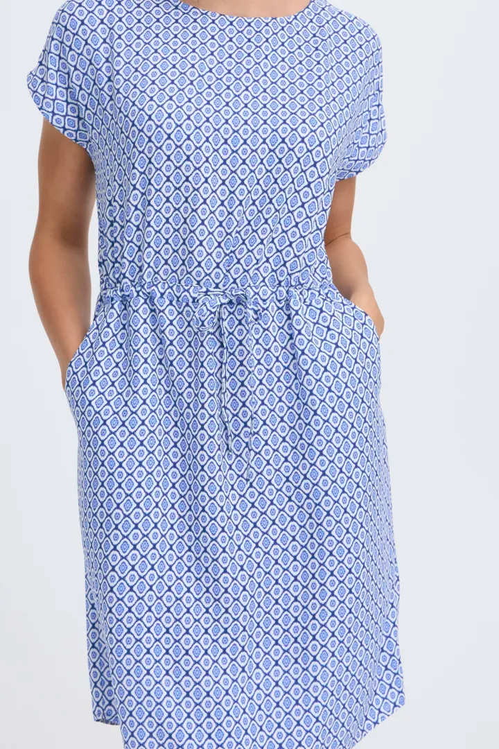 Bymmjoella O Neck Dress - Blue