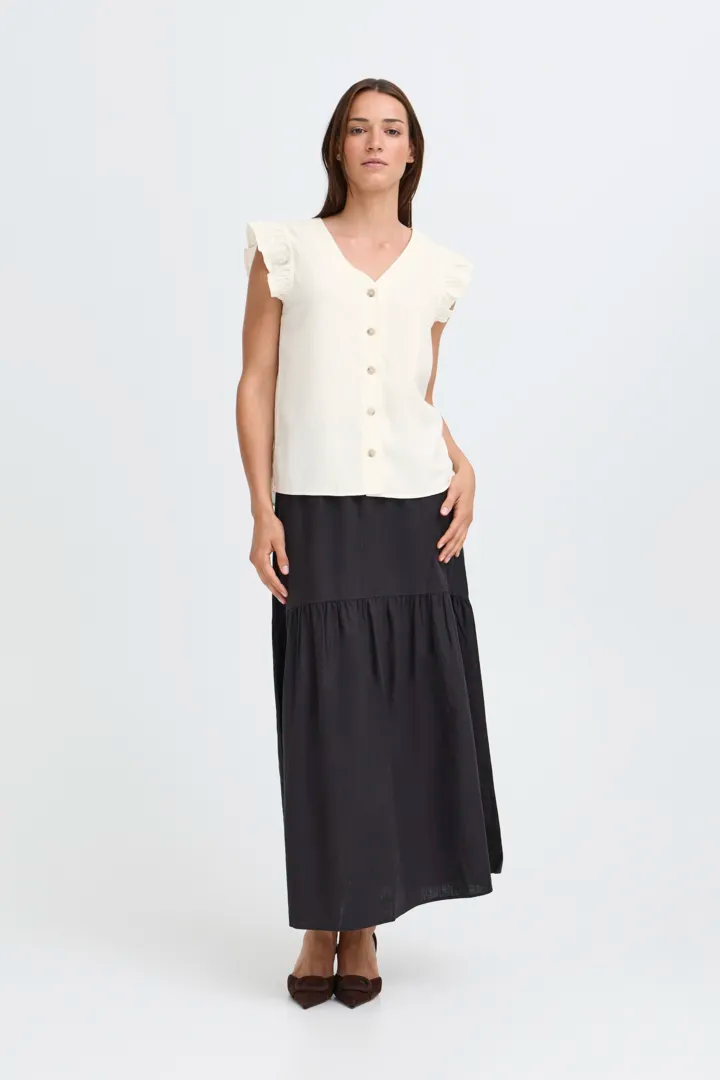 Byfalakka Ruffle Shirt (Marshmallow)