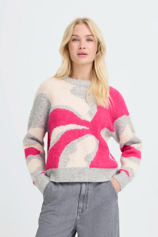 Byomea Abstract Jumper (Phlox Pink)