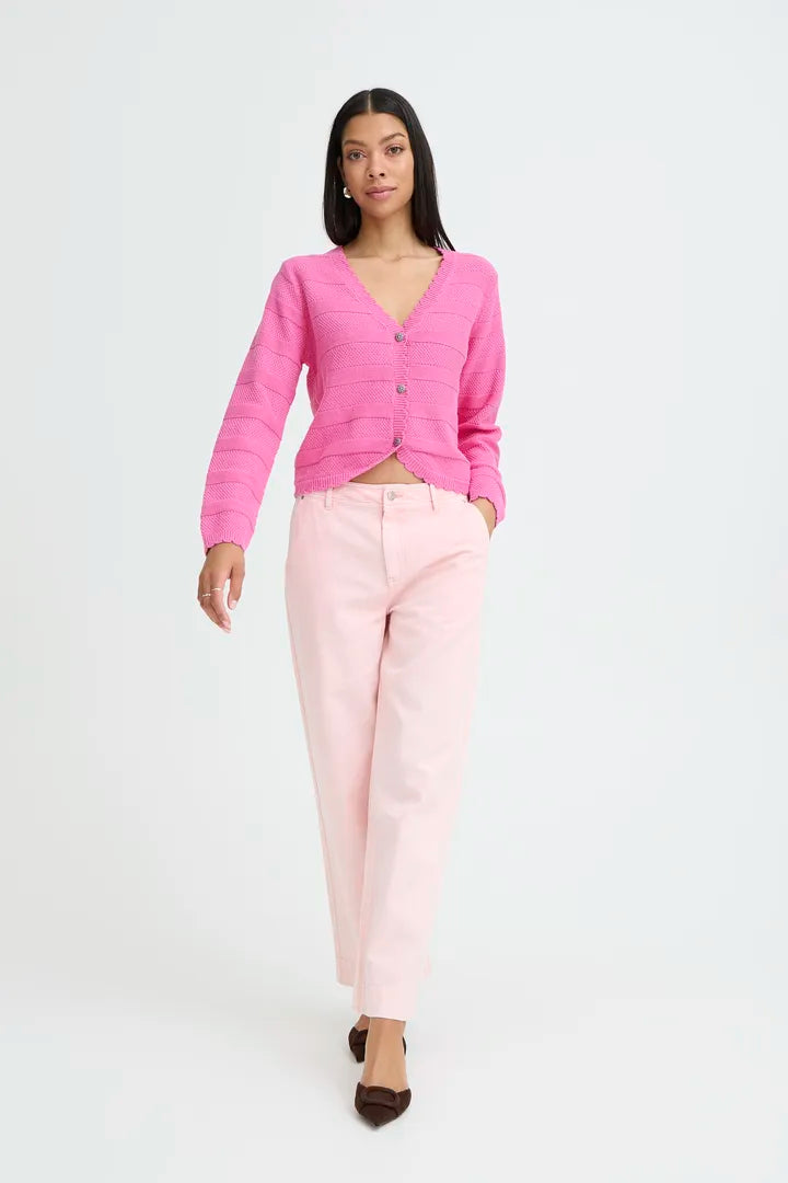Bymikala Short Cardigan (Phiox Pink)