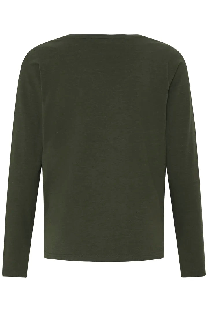 Bypamila Long Sleeve V Neck Top