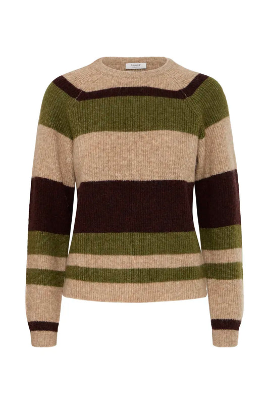 Byotaja Jumper (Avocado Melange Stripe)