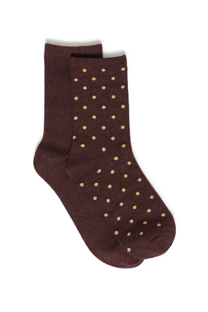 Frlura 2 pair socks- Hot Fudge
