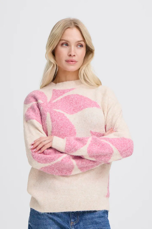 Byomea Flower Jumper (Phlox Pink)