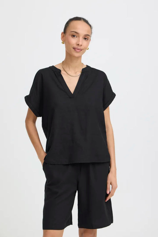 Byfalakka V Blouse (Black)