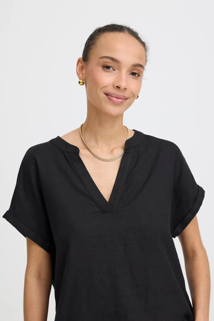 Byfalakka V Blouse (Black)