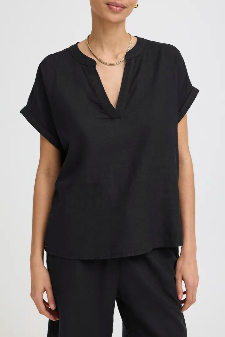 Byfalakka V Blouse (Black)