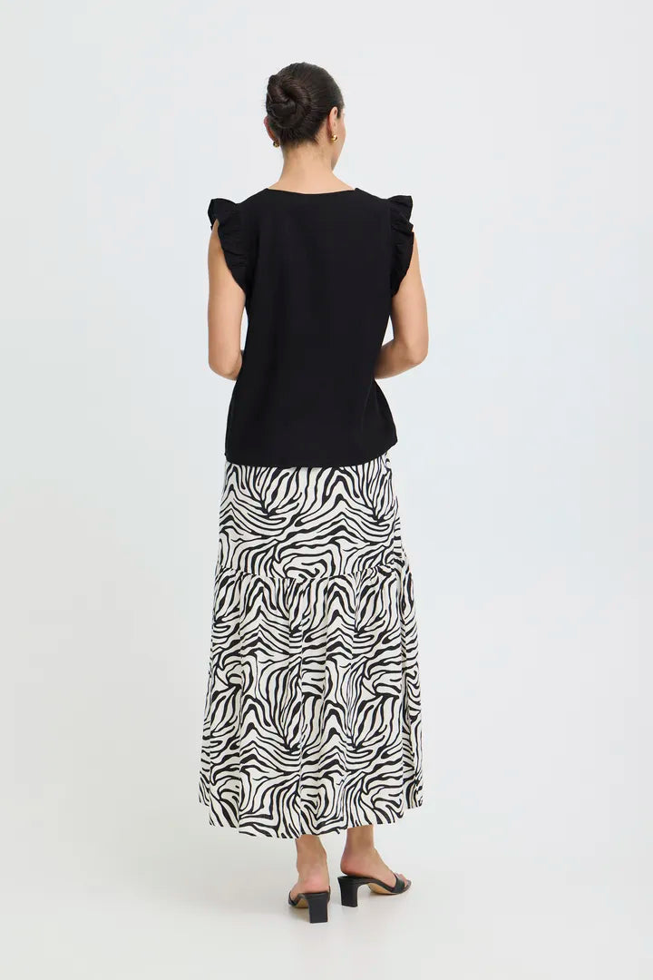 Byfalakka Ruffle Shirt (Black)