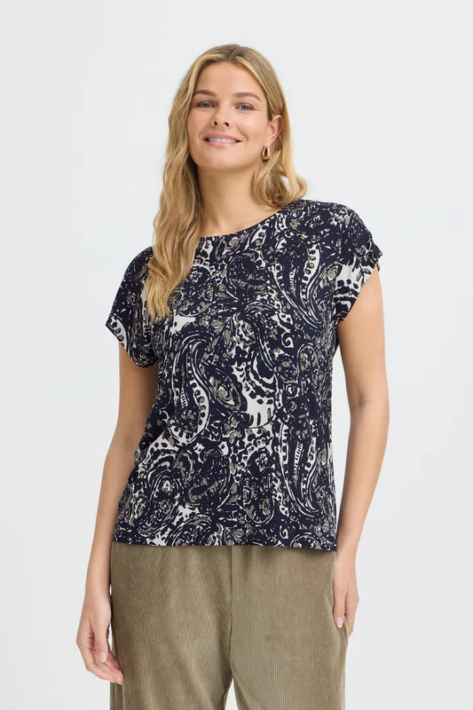 Framy Tee 1 (Ethnic Stencil Salute)